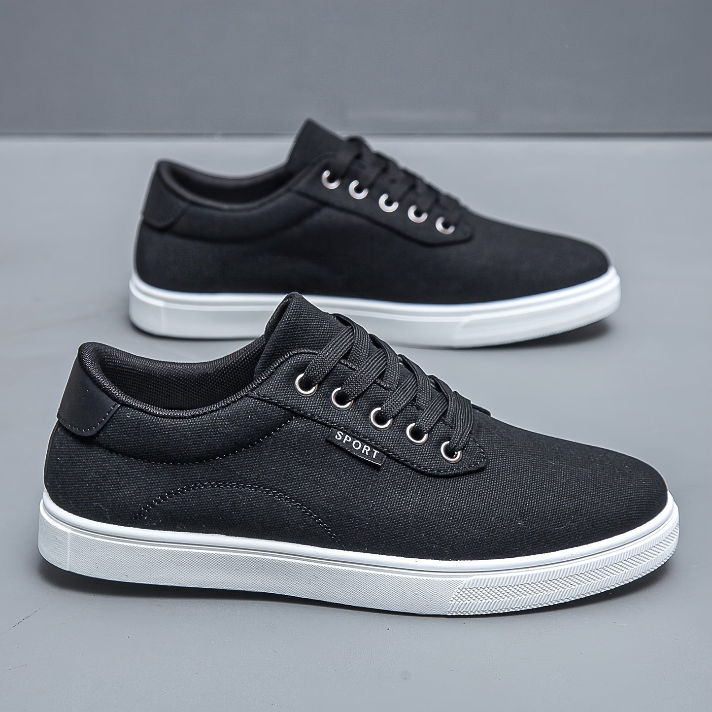 Solid Skate Shoes, Comfy Non Slip Street Style Sneakers